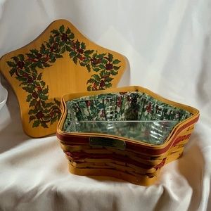 2001 Christmas Shining Star basket with divided and single protectors